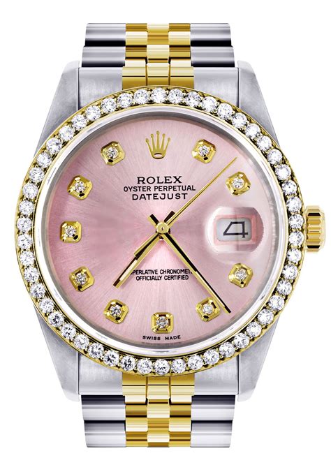 rolex watch pink gold|rolex 34 datejust pink face.